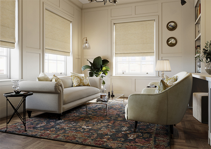 Laura Ashley Whinfell, Gold - Twist&Fit Roman Blind - Image 7